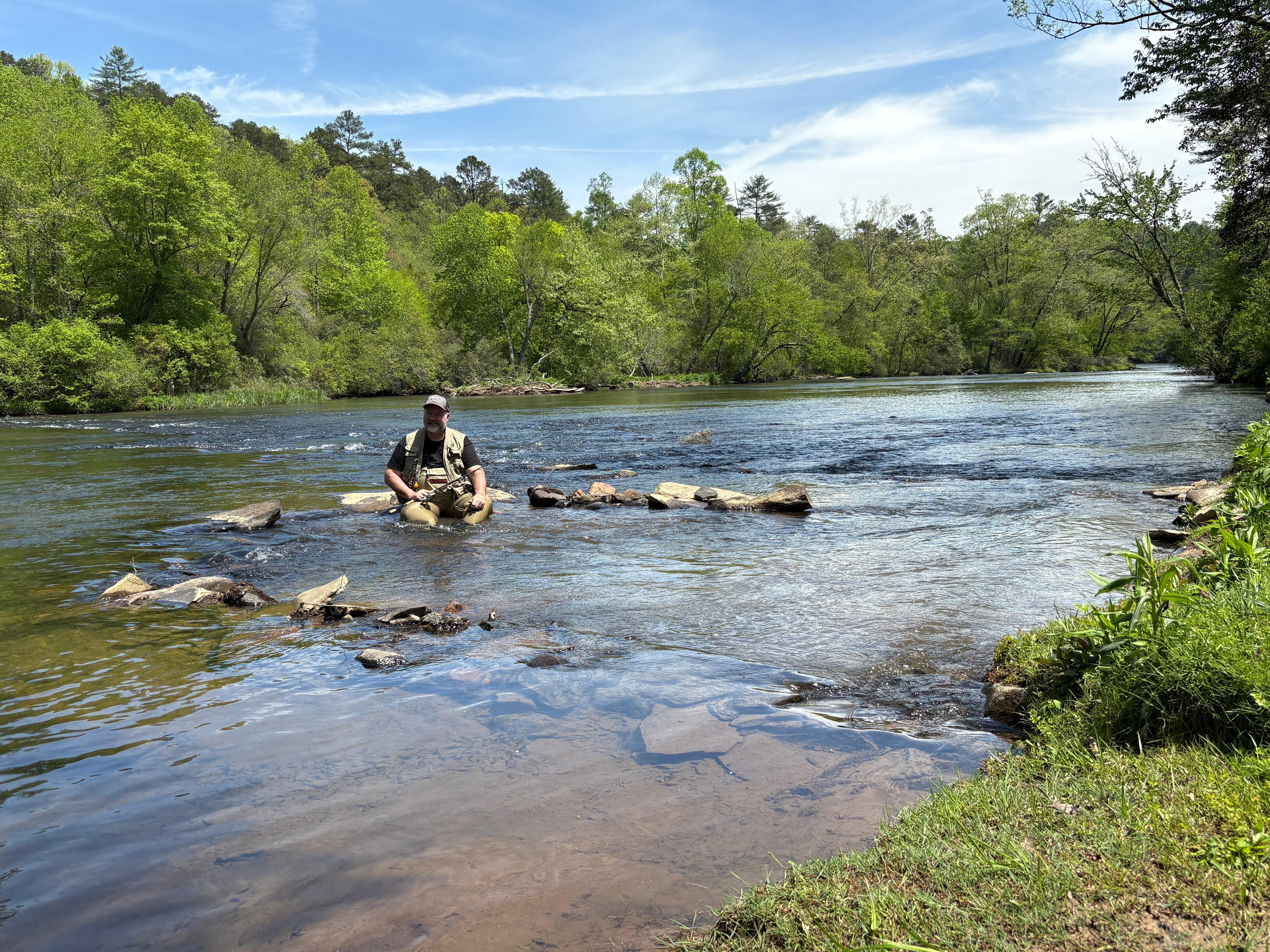 After a day fishing the river