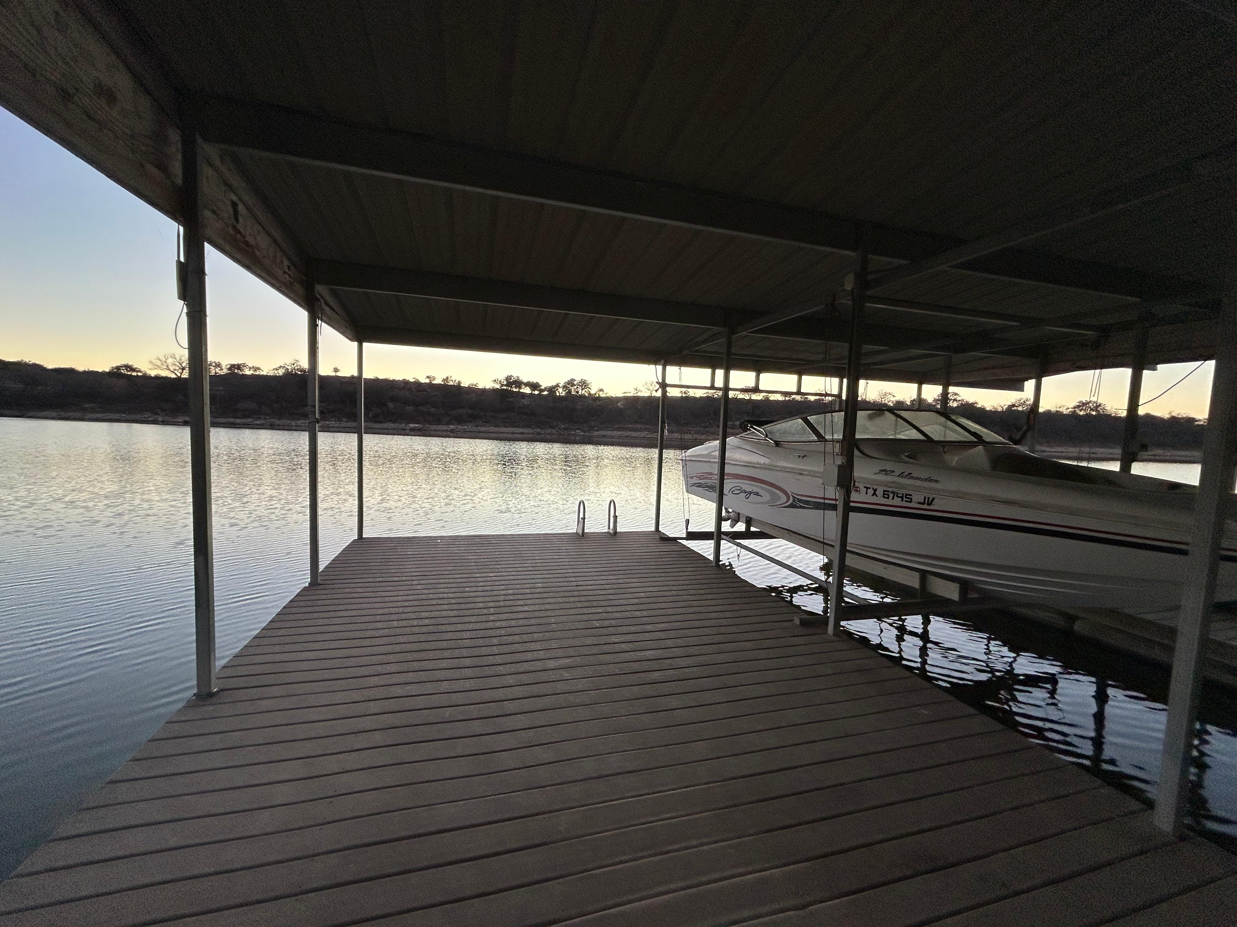 The dock was a great place to read by the water and it was nice that it was included even if you don’t rent a boat. 