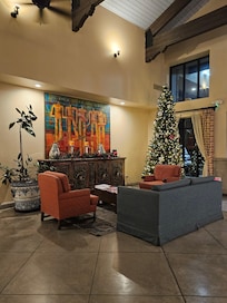 The lobby area