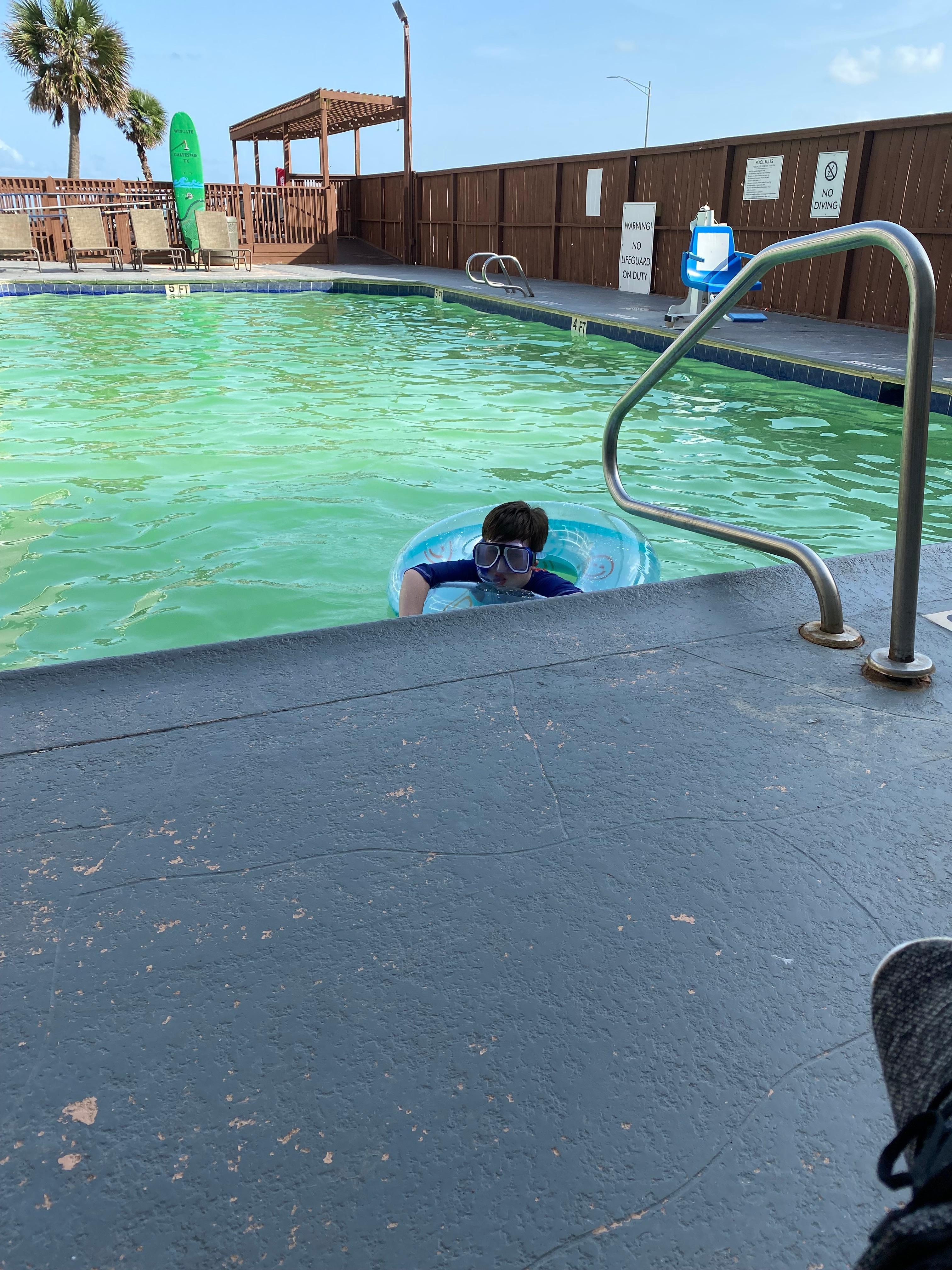 Pool was unclean and unsafe