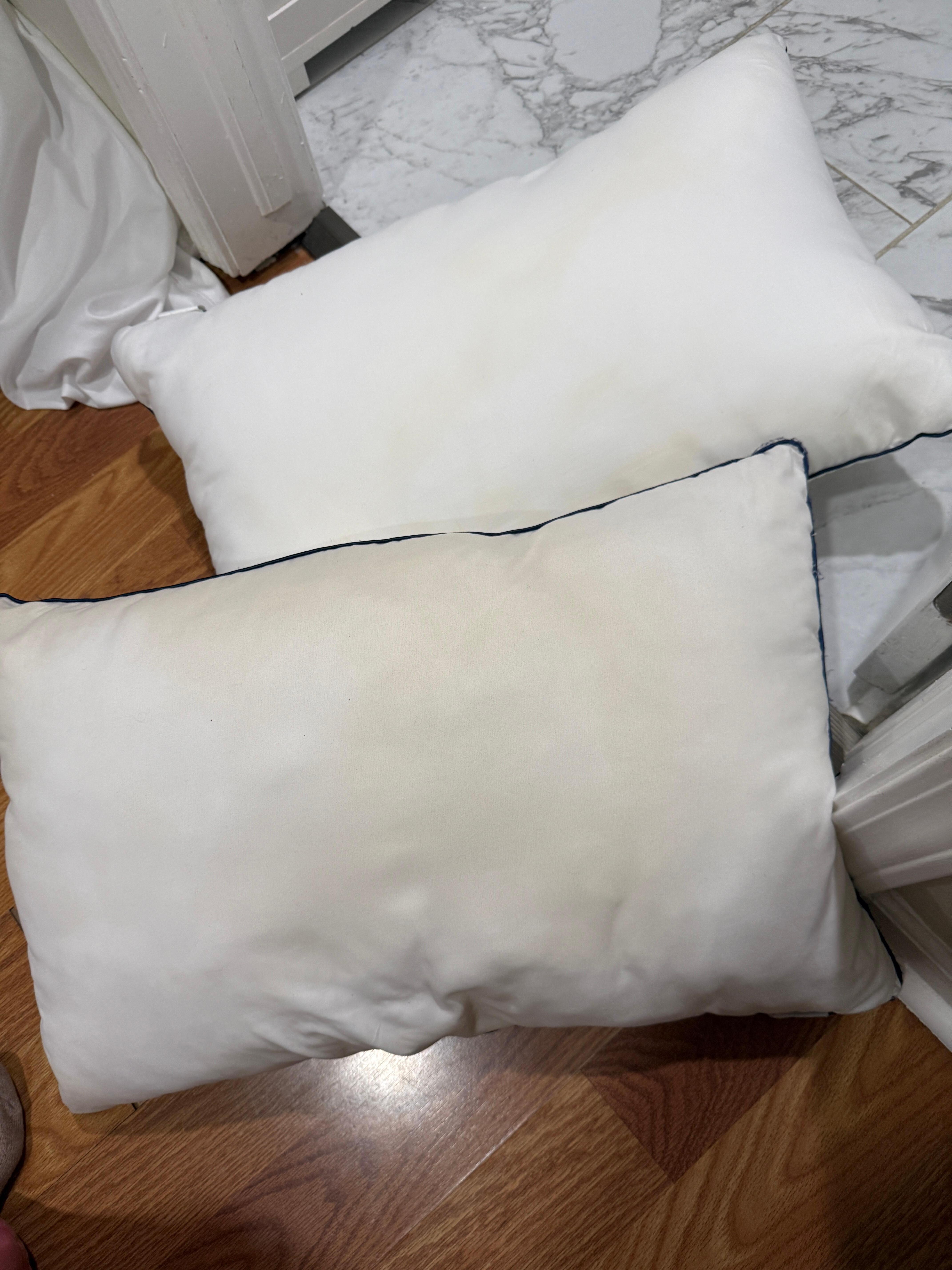 Stained pillows