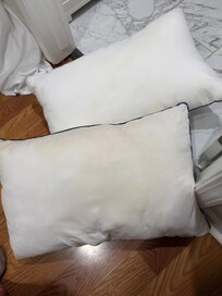 Stained pillows