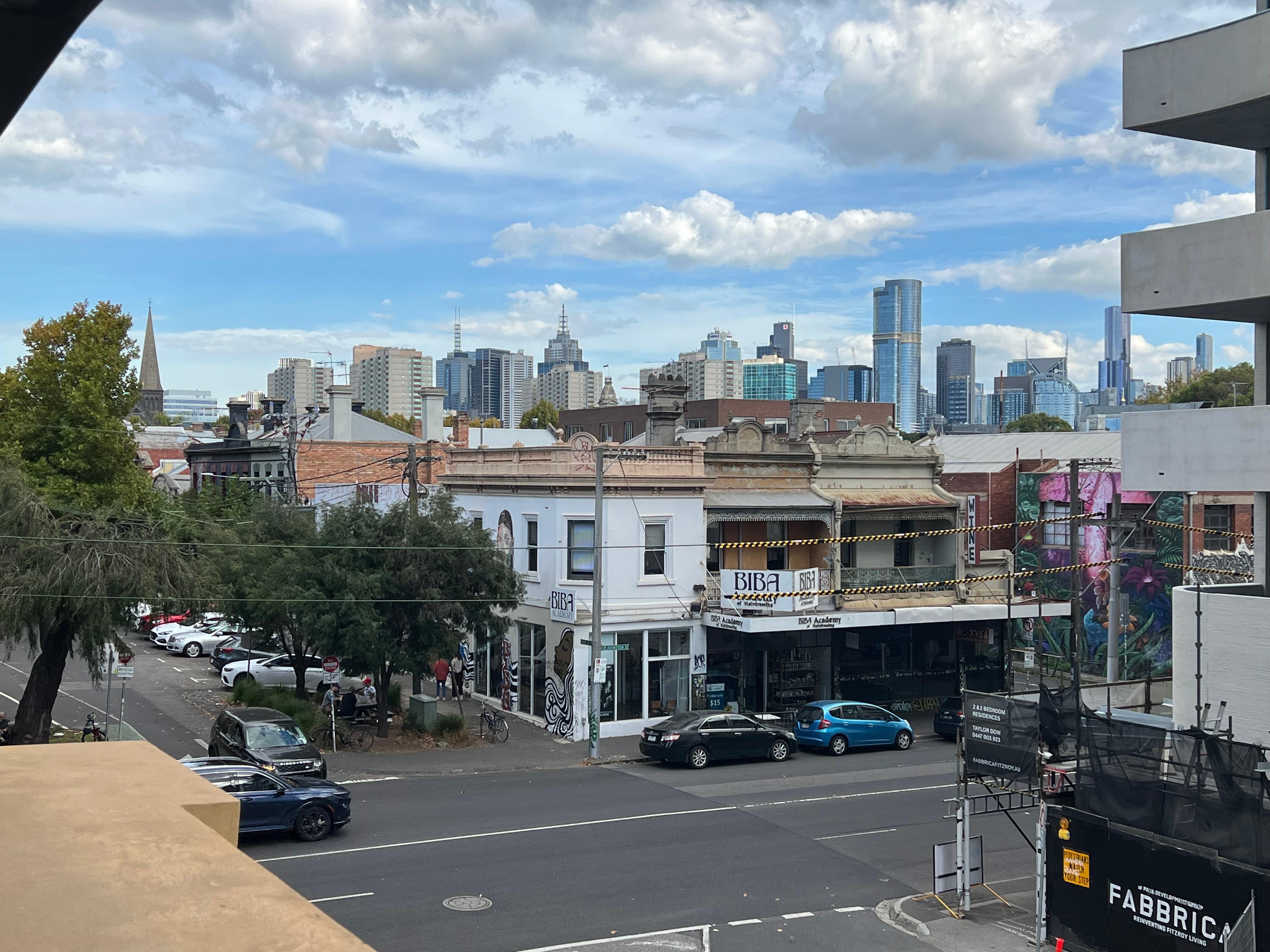 View from our balcony 