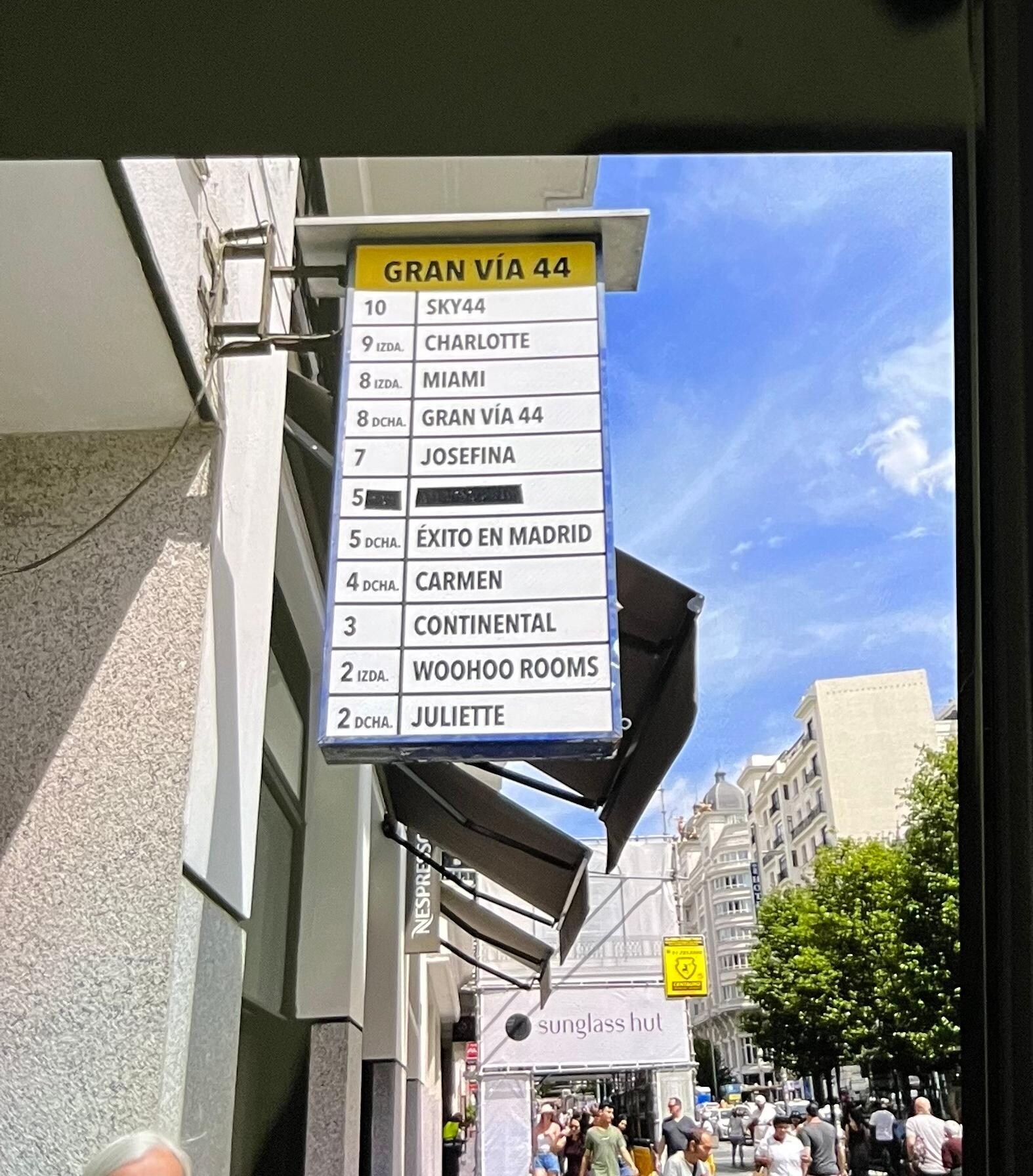 It was a little obscure to find. Just a small doorway with name on hanging board. Street # 44 helped.