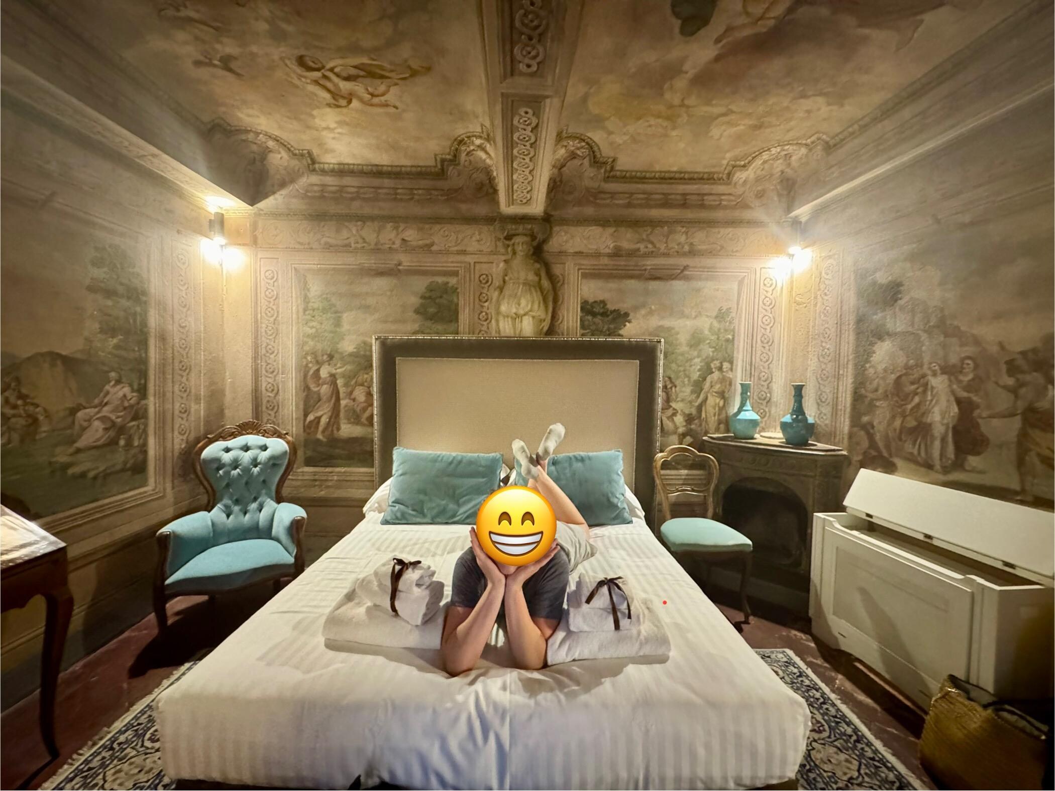 Bedroom 1 with mural