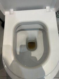 Diarrhoea in toilet