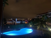 Vue le soir de la terrasse