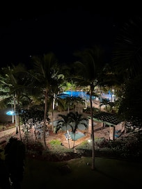 The nighttime view from our balcony.