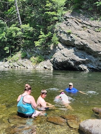 Swimming in the river