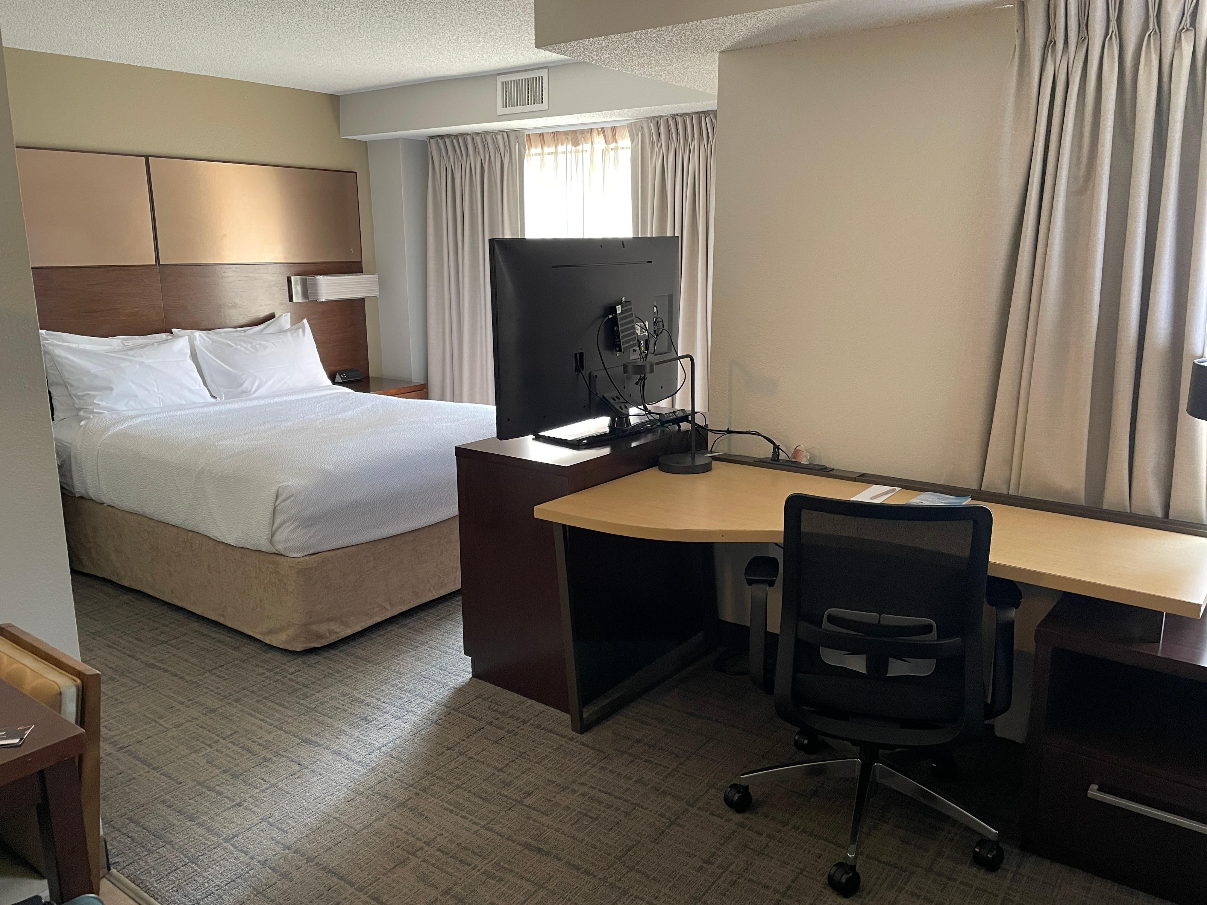 Our room with a queen bed and pull-out double sofa (not in pic)