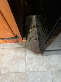 Poor cleaning job. This photo taken shortly after our arrival.