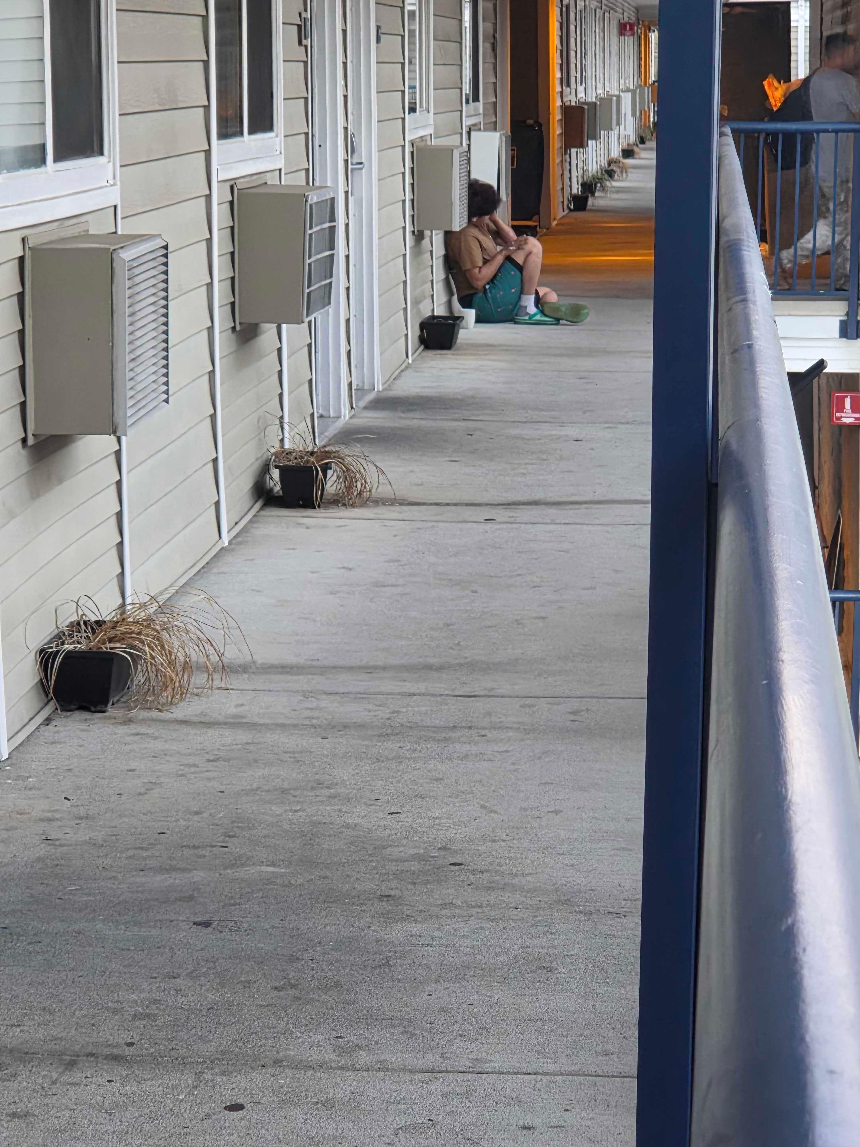 Had to step over people smoking outside their rooms