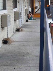 Had to step over people smoking outside their rooms