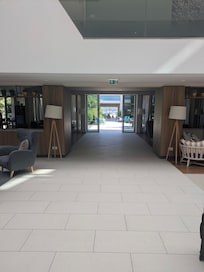 View from reception to outside area