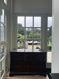 Vanuit het restaurant Julia’s Kitchen tijdens ontbijt