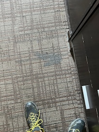 Something sticky in the floor