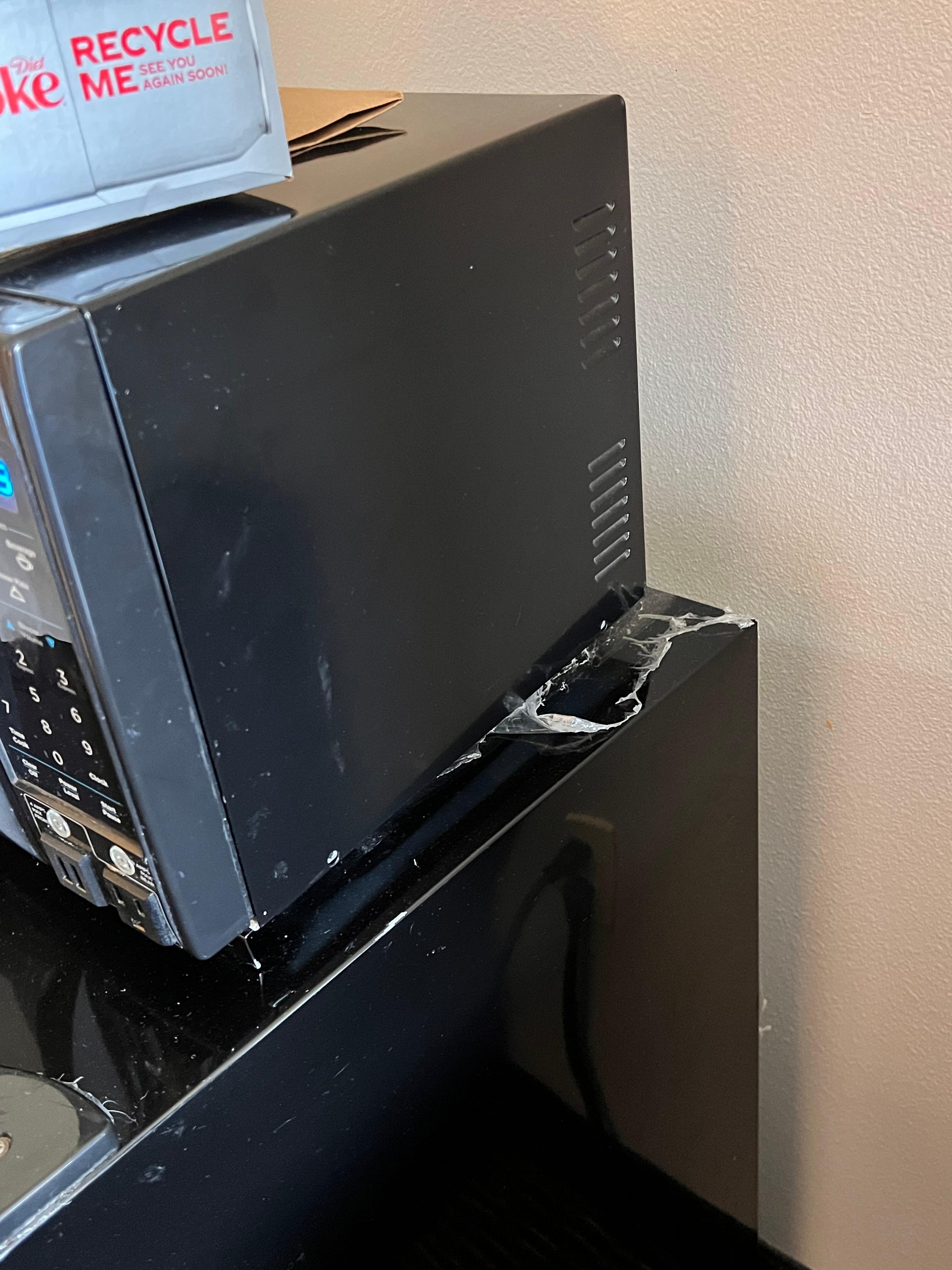 Top of fridge - no idea what was going on here