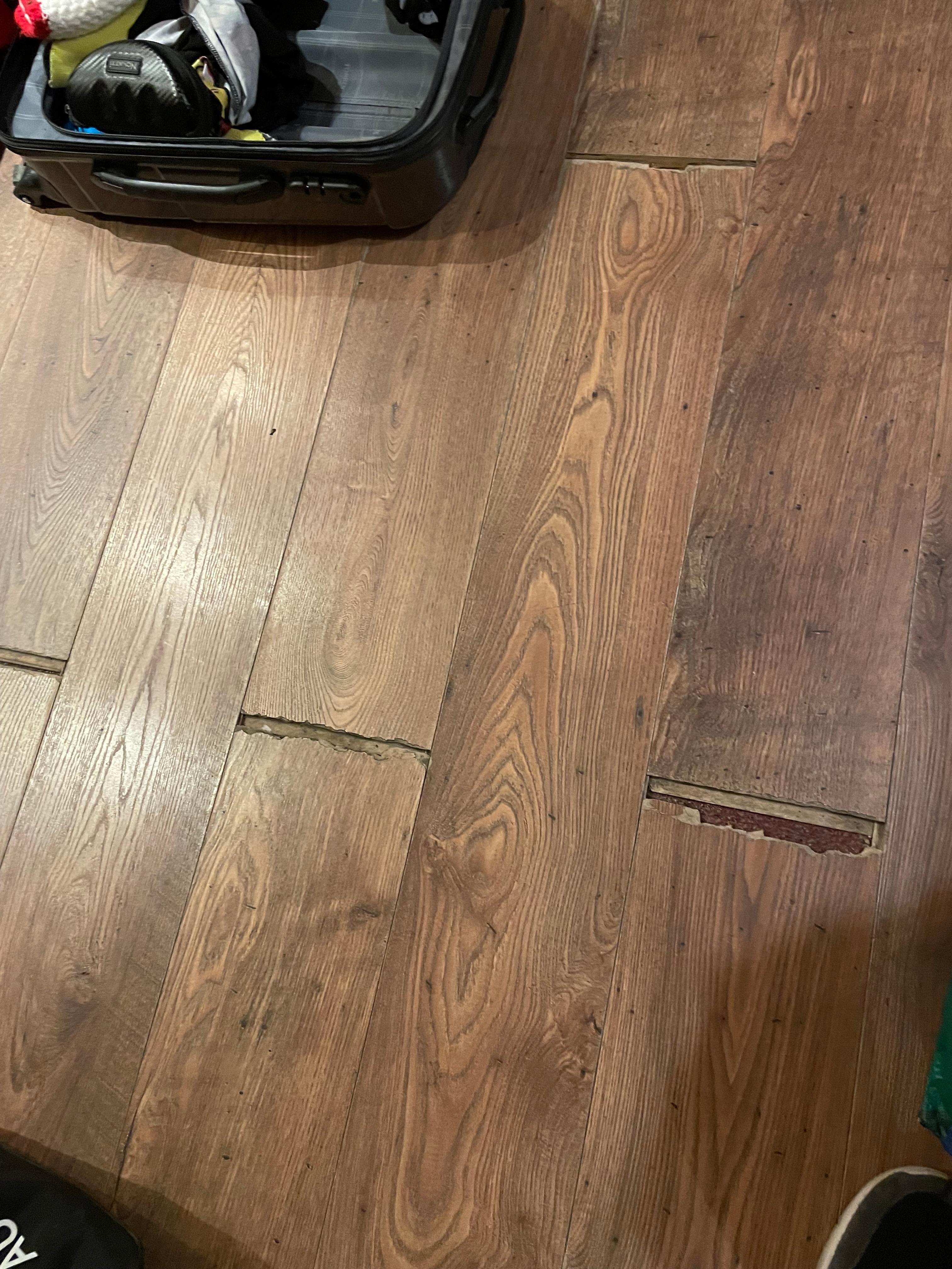 Le parquet dé l’appartement 