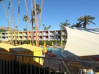 2nd floor balcony 2 queen beds room. Excellent view.