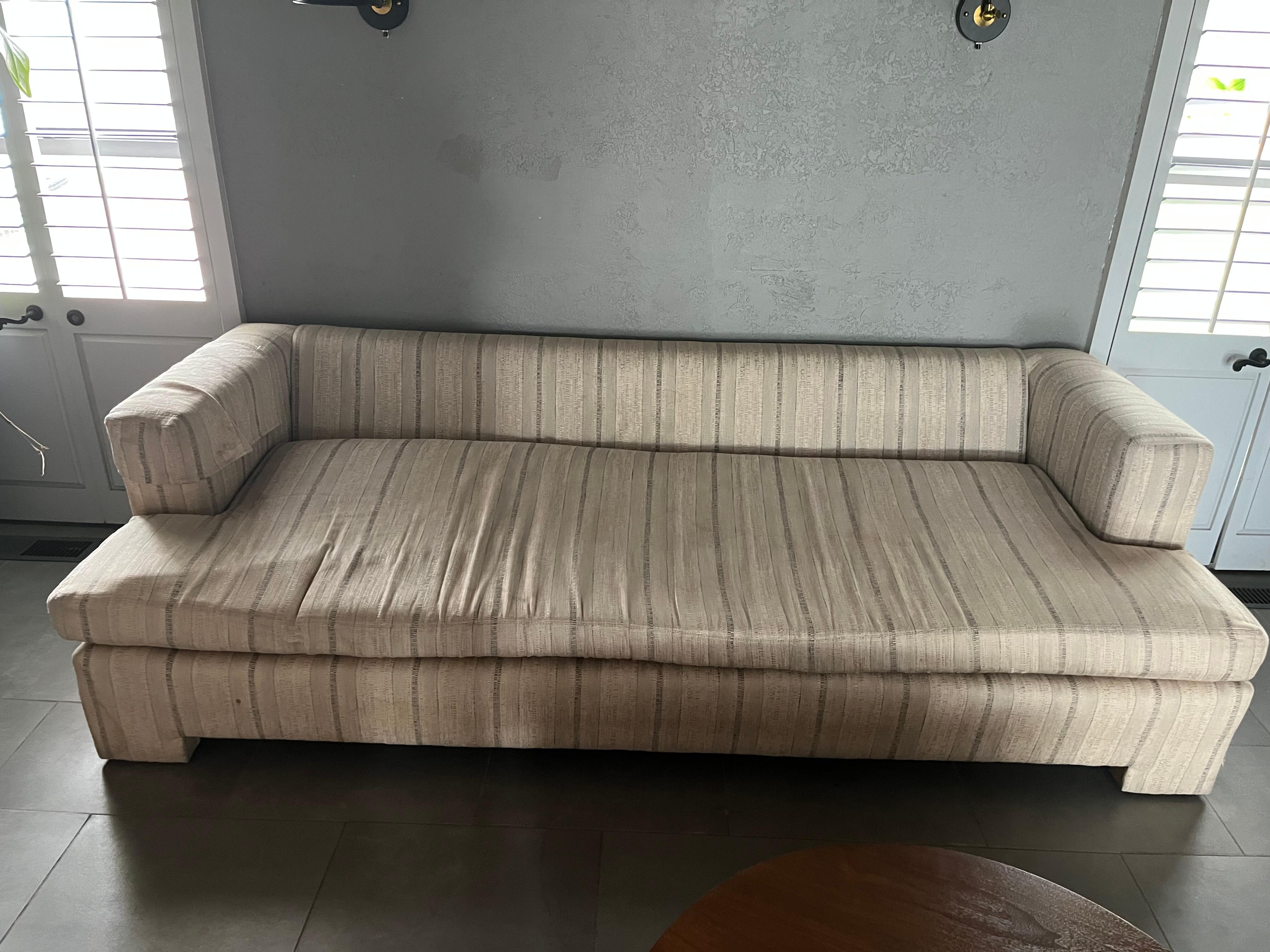 Old couch-no back cushions