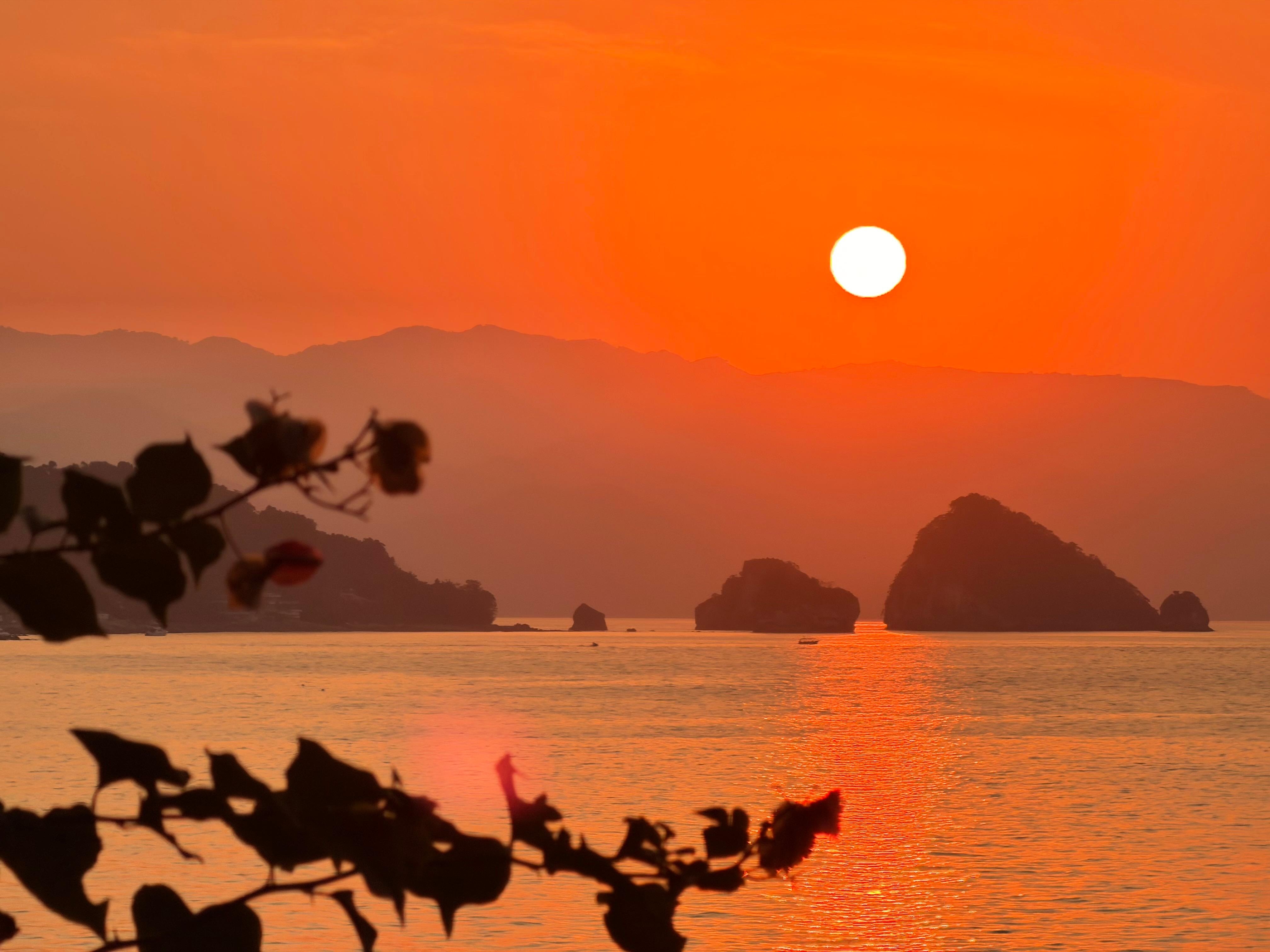 Sunset from the balcony