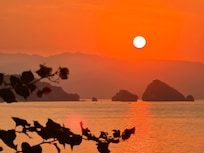 Sunset from the balcony