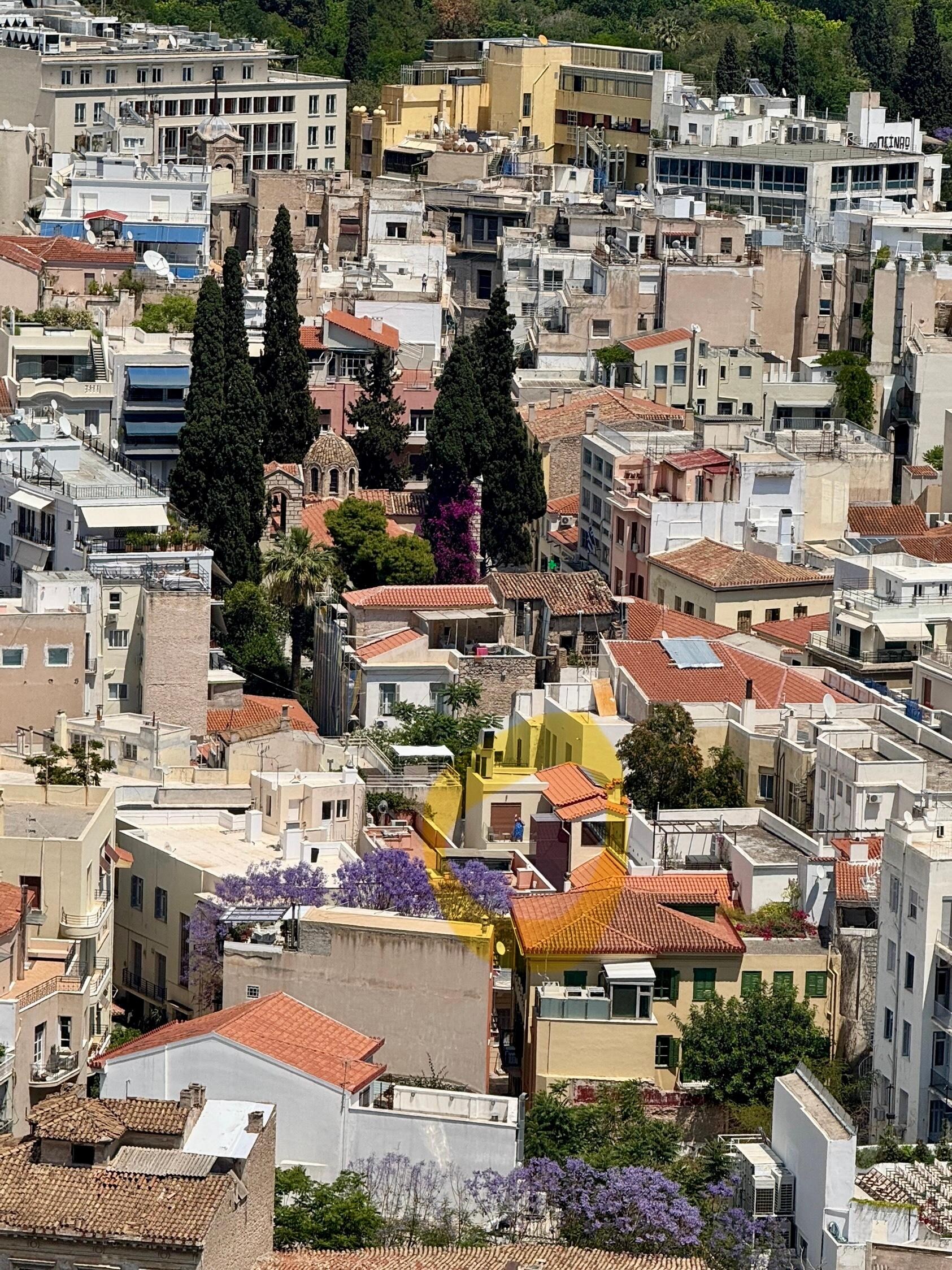 From the Acropolis Parthenon
