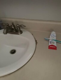 Mold around sink
