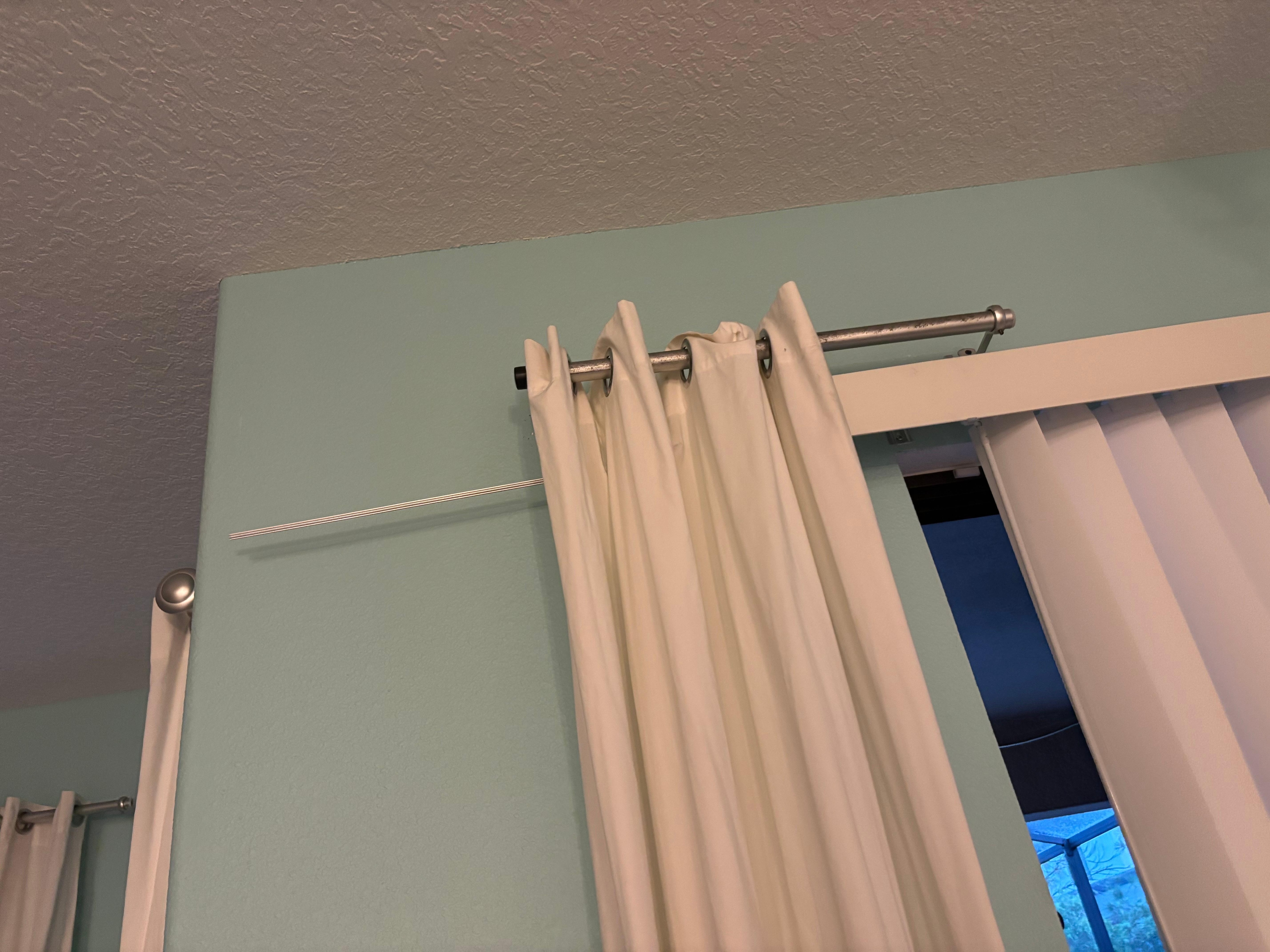 Back sliding glass blinds