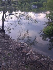Fire pit by the water