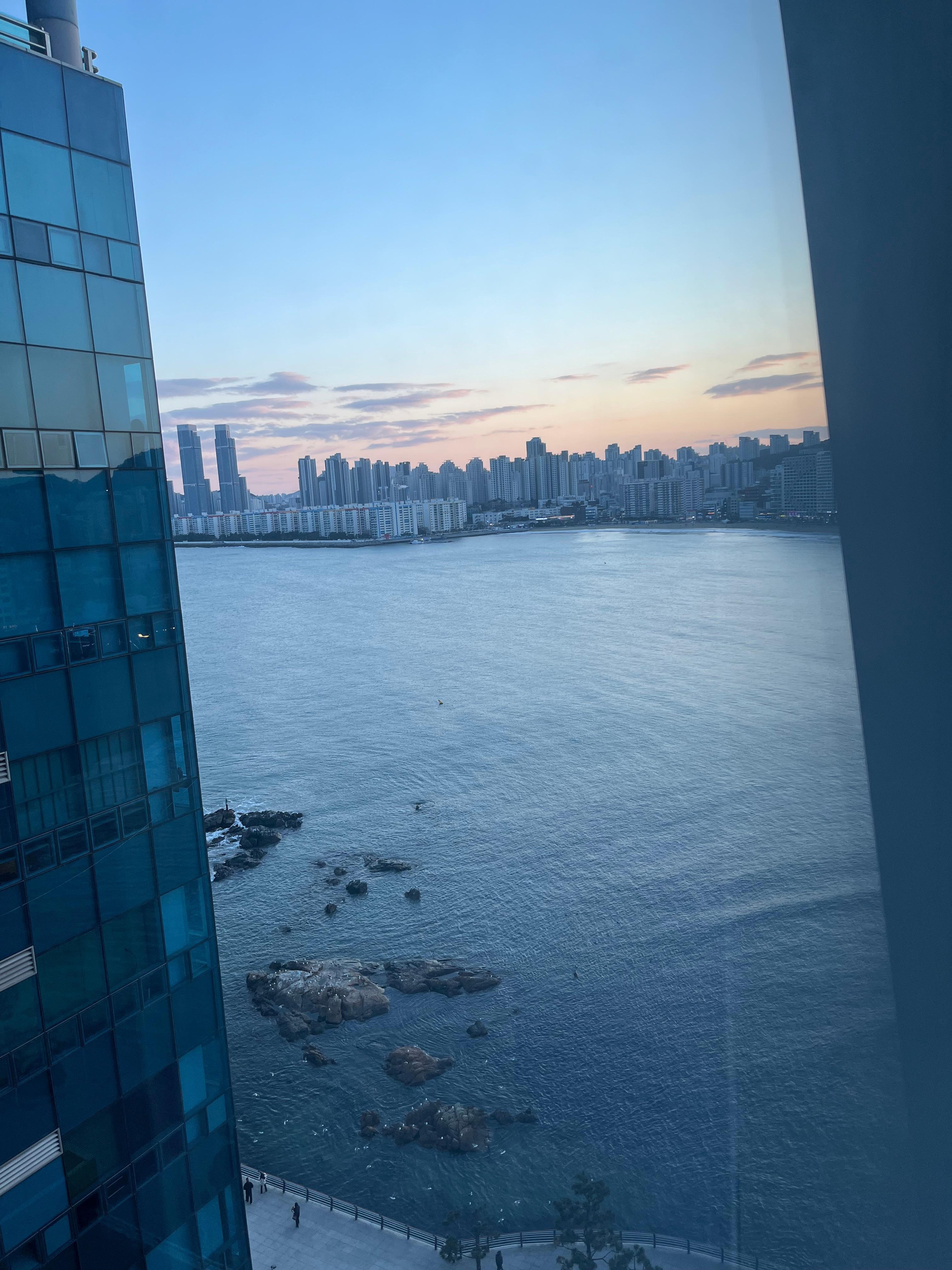 View from hotel window (we didn't get a luxury room)