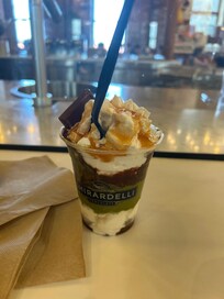 Dubai chocolate Sunday at Ghirardelli