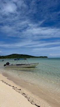 Beach has really clear and super warm water