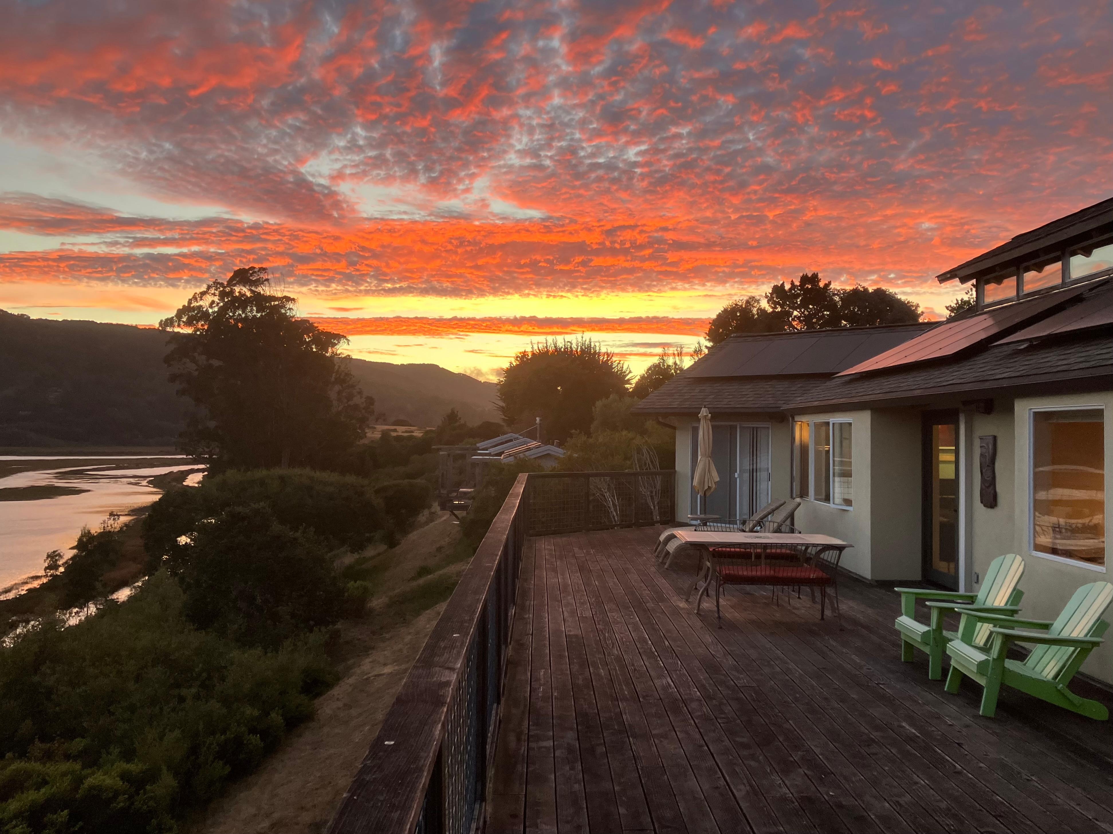 The view from the deck.