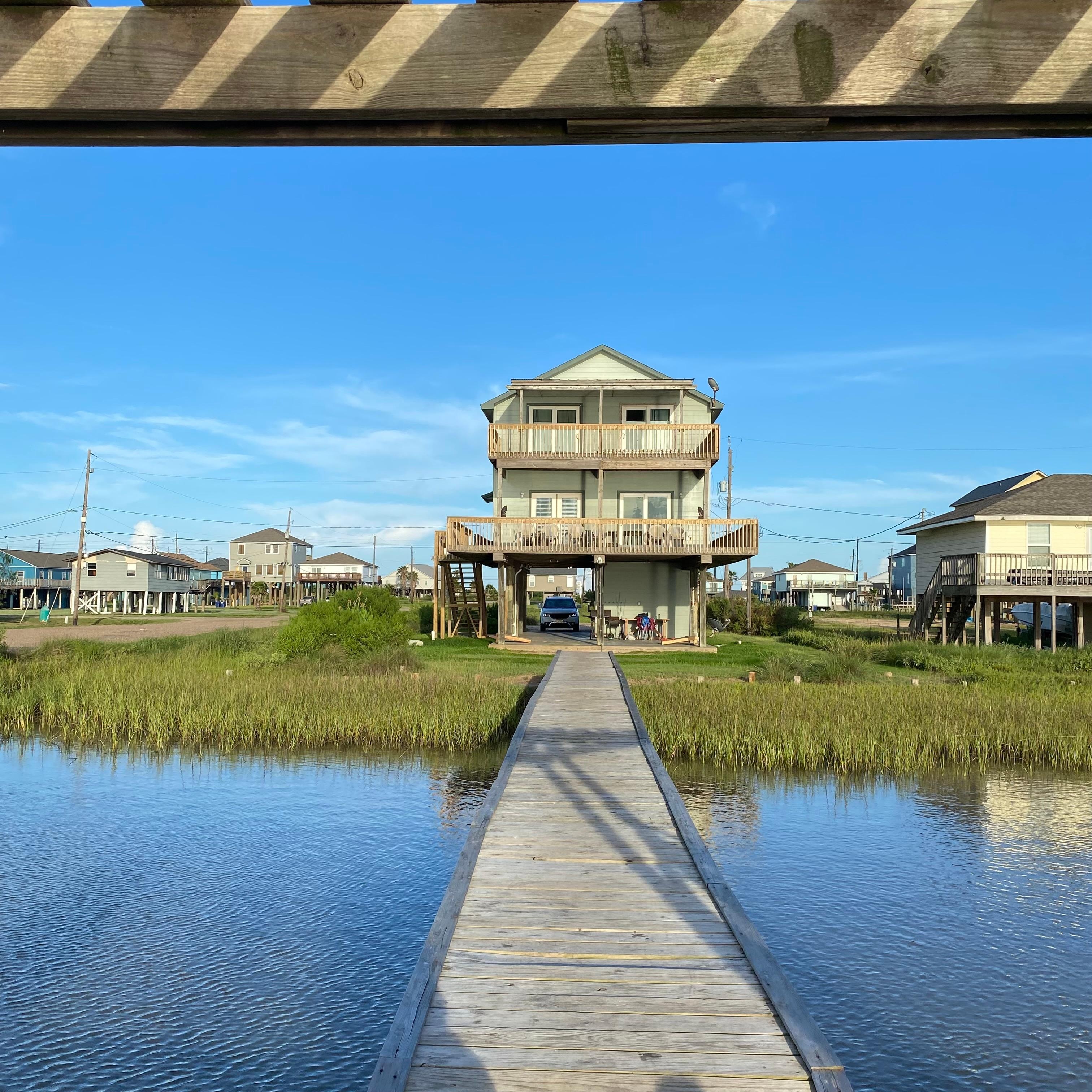 Home view from private dock
