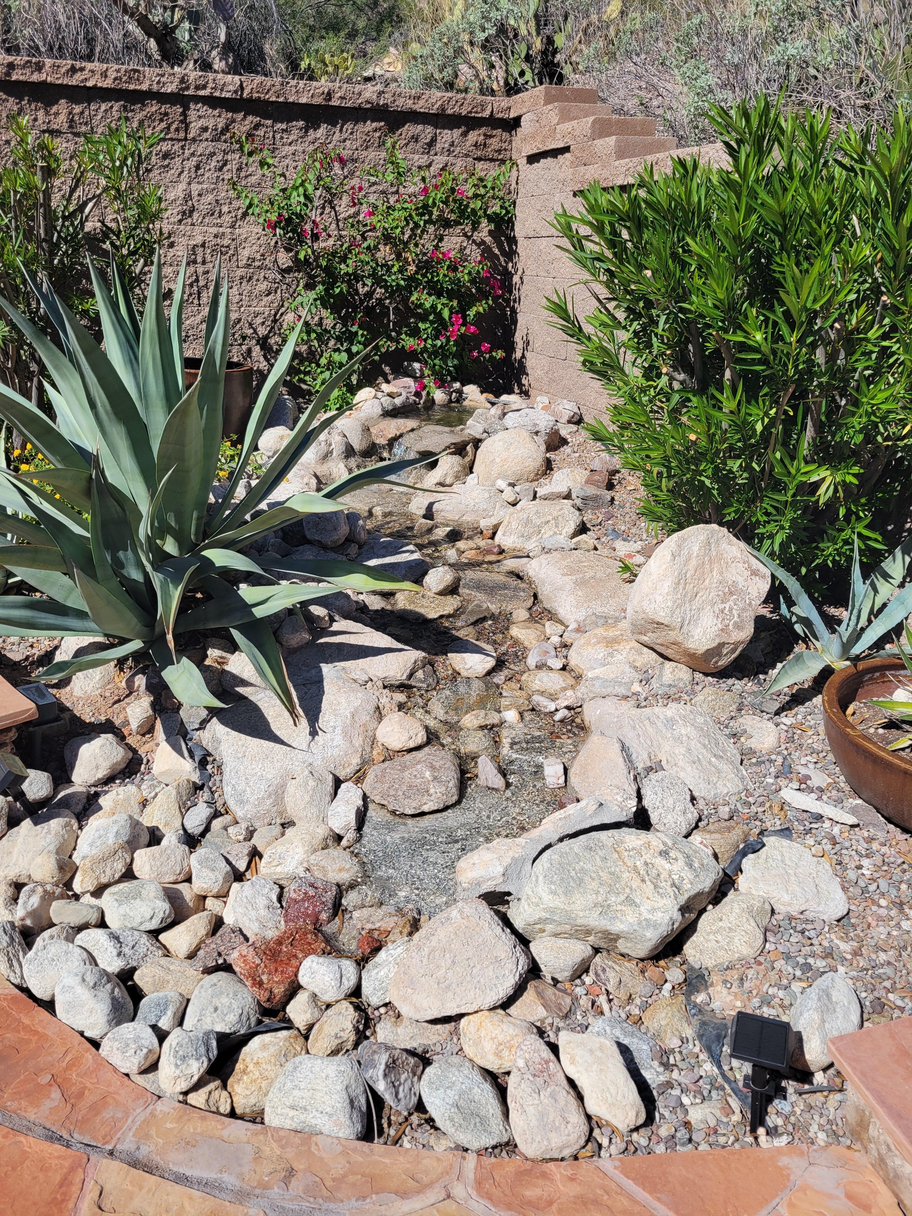 The stone babbling brook.