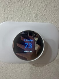 Taken when the AC guy was there the first time… which didn’t help at all