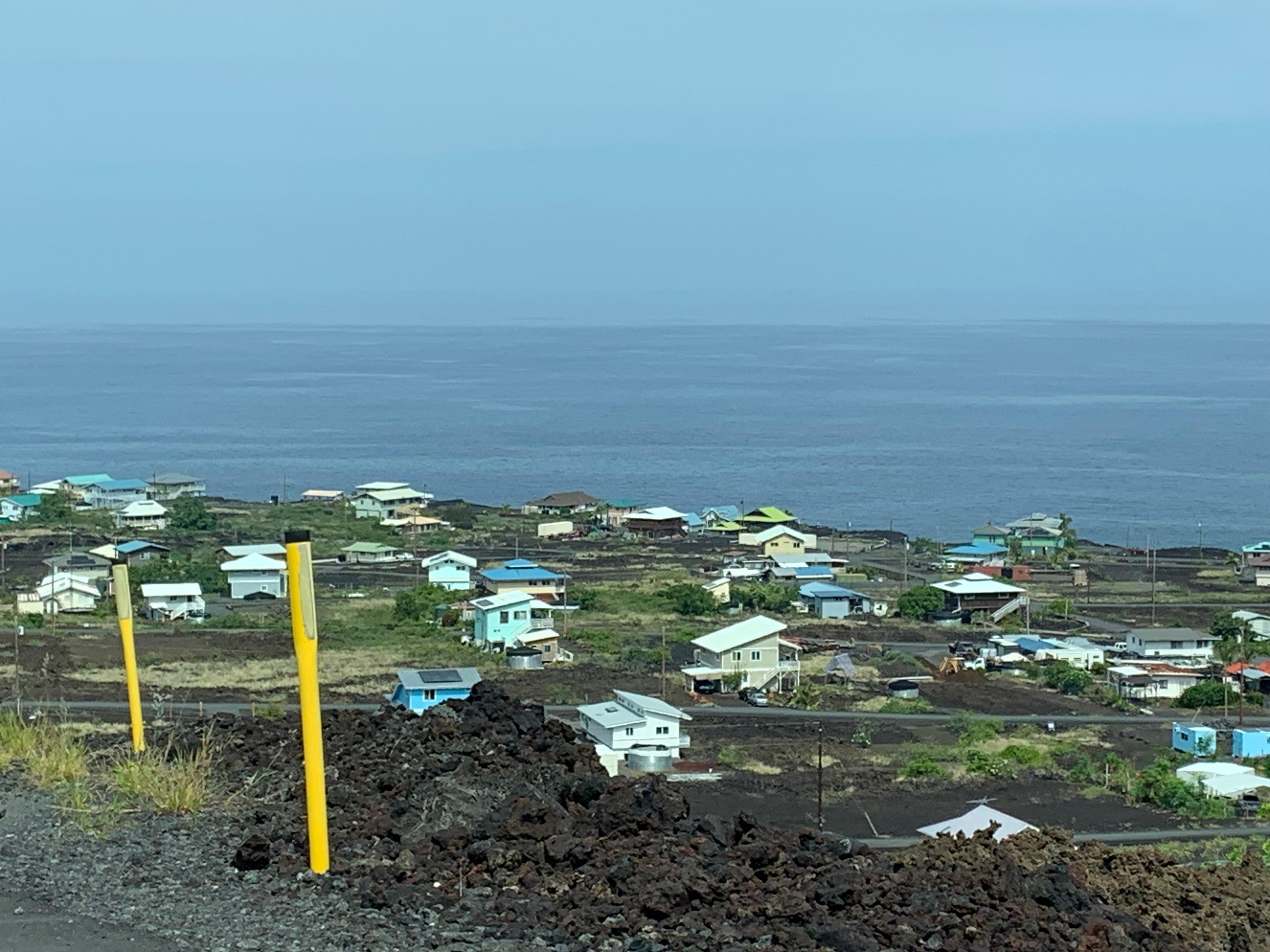 View as you come down the hill. Hale is in the middle on ocean front row. 
