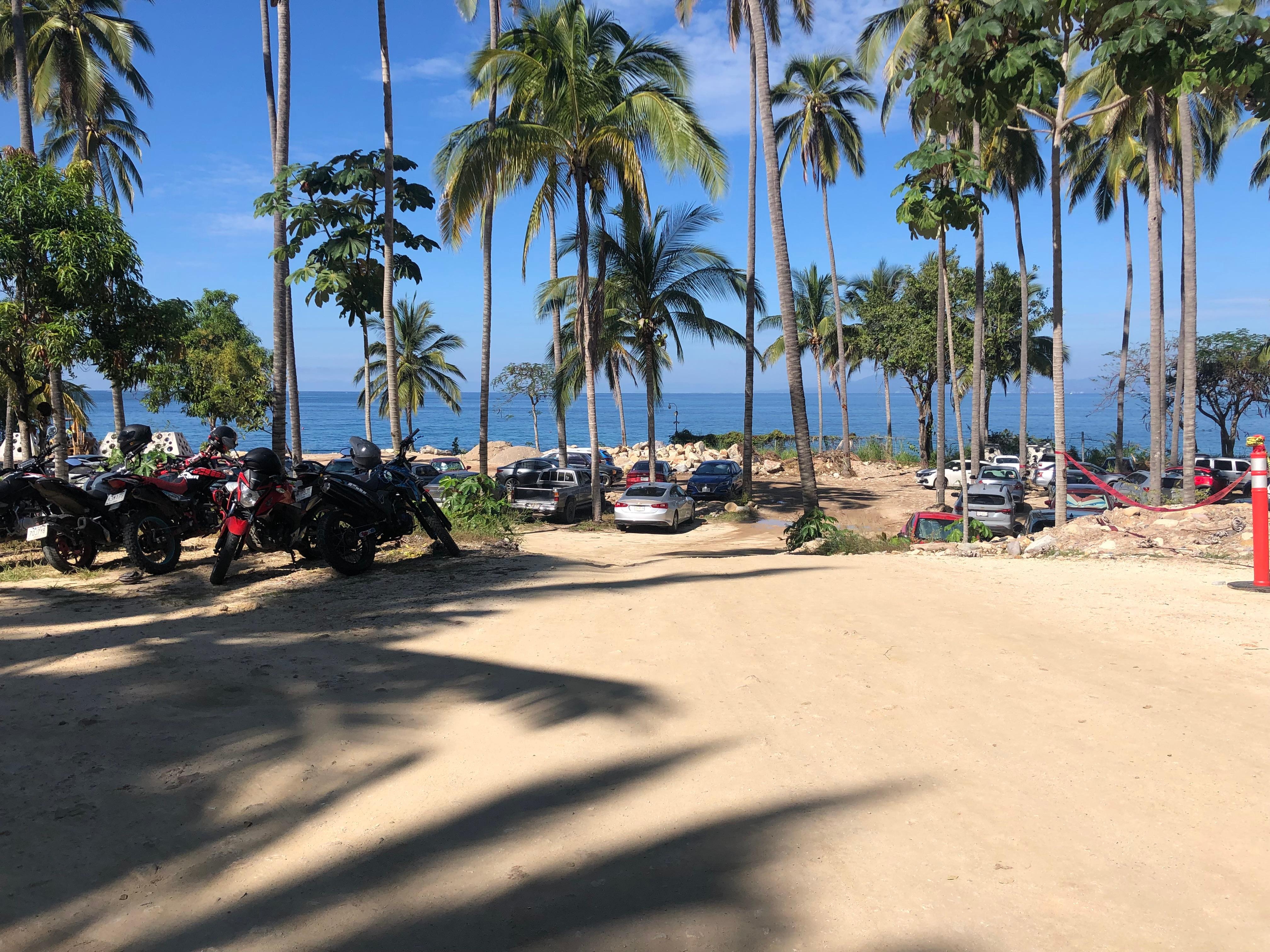 There is no access to the beach. 