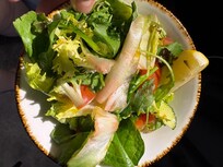 Appalling side salad, £5:50