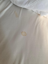Stain on sheet