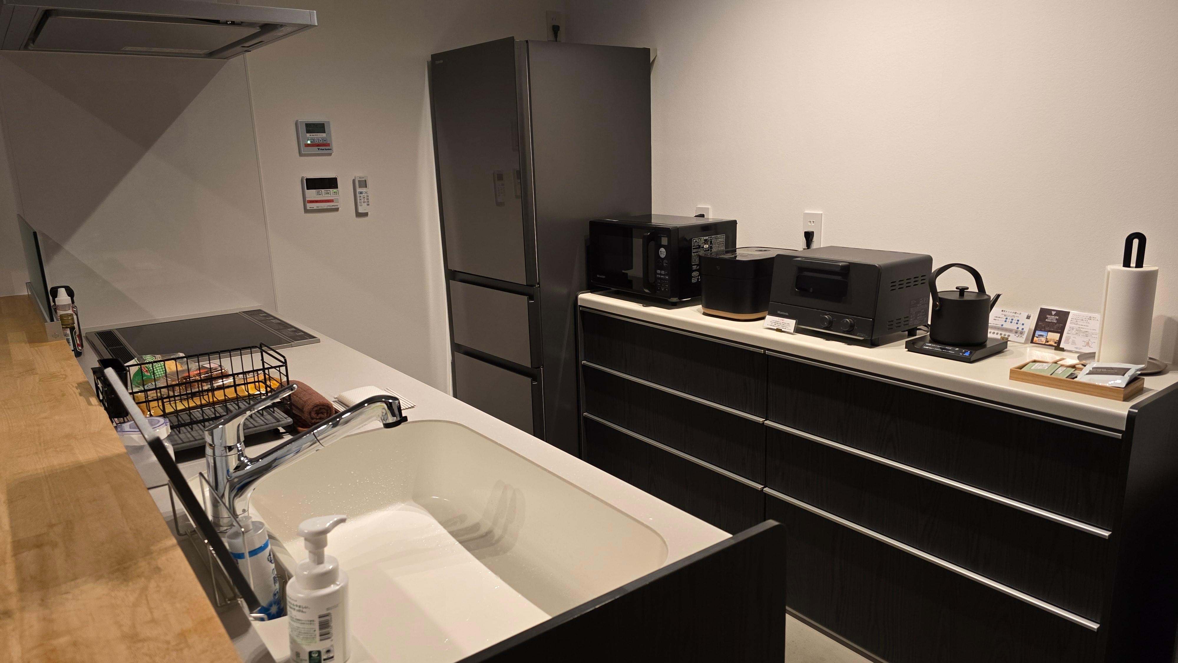 キッチンの設備が完璧すぎて、外食はもったいないと思ってしまいました