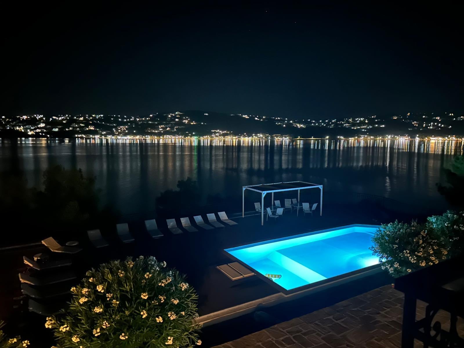 Pool at night