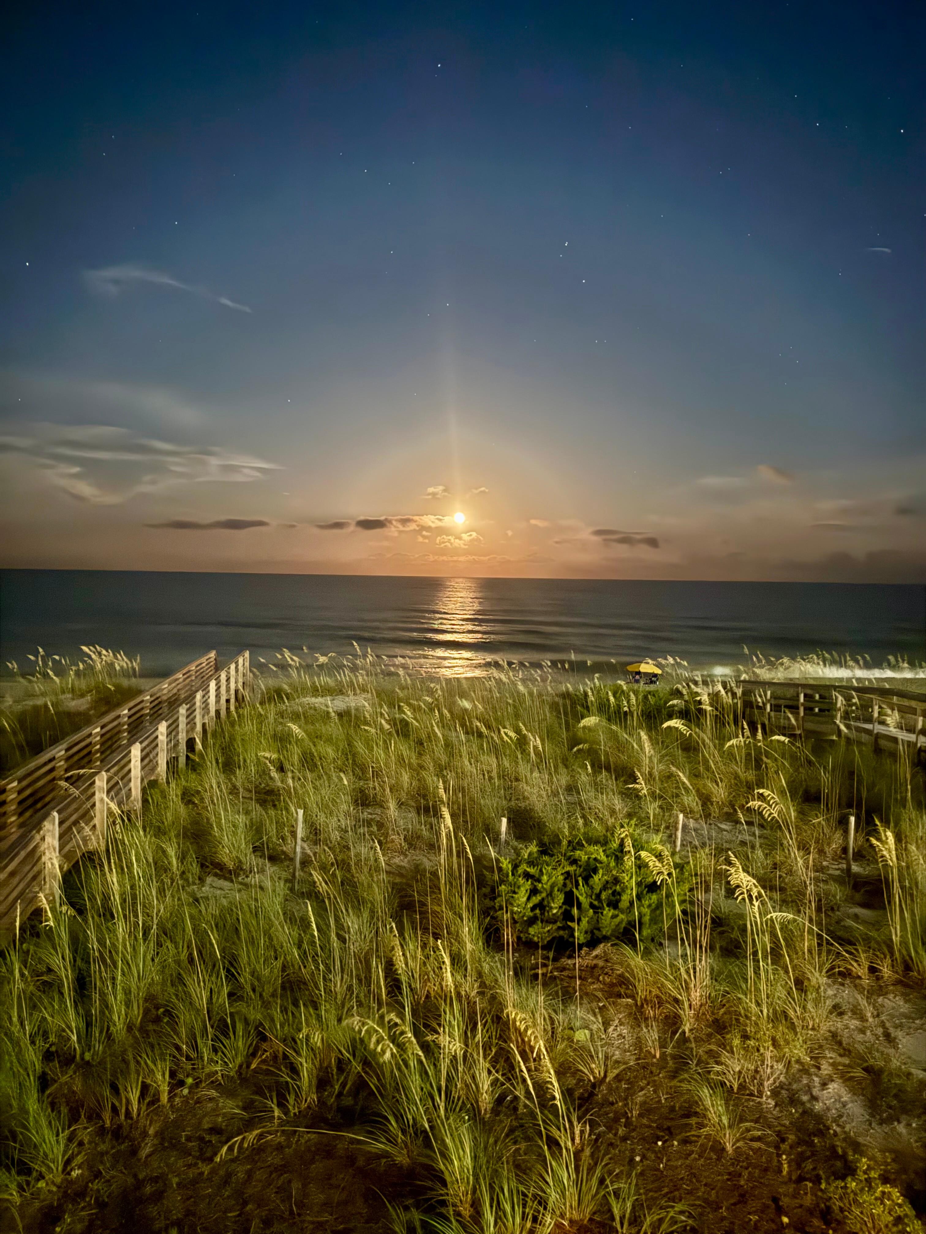A beautiful night view from the porch!