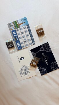 Welcome kit in the room at check-in