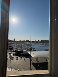 Daytime view from the room window.