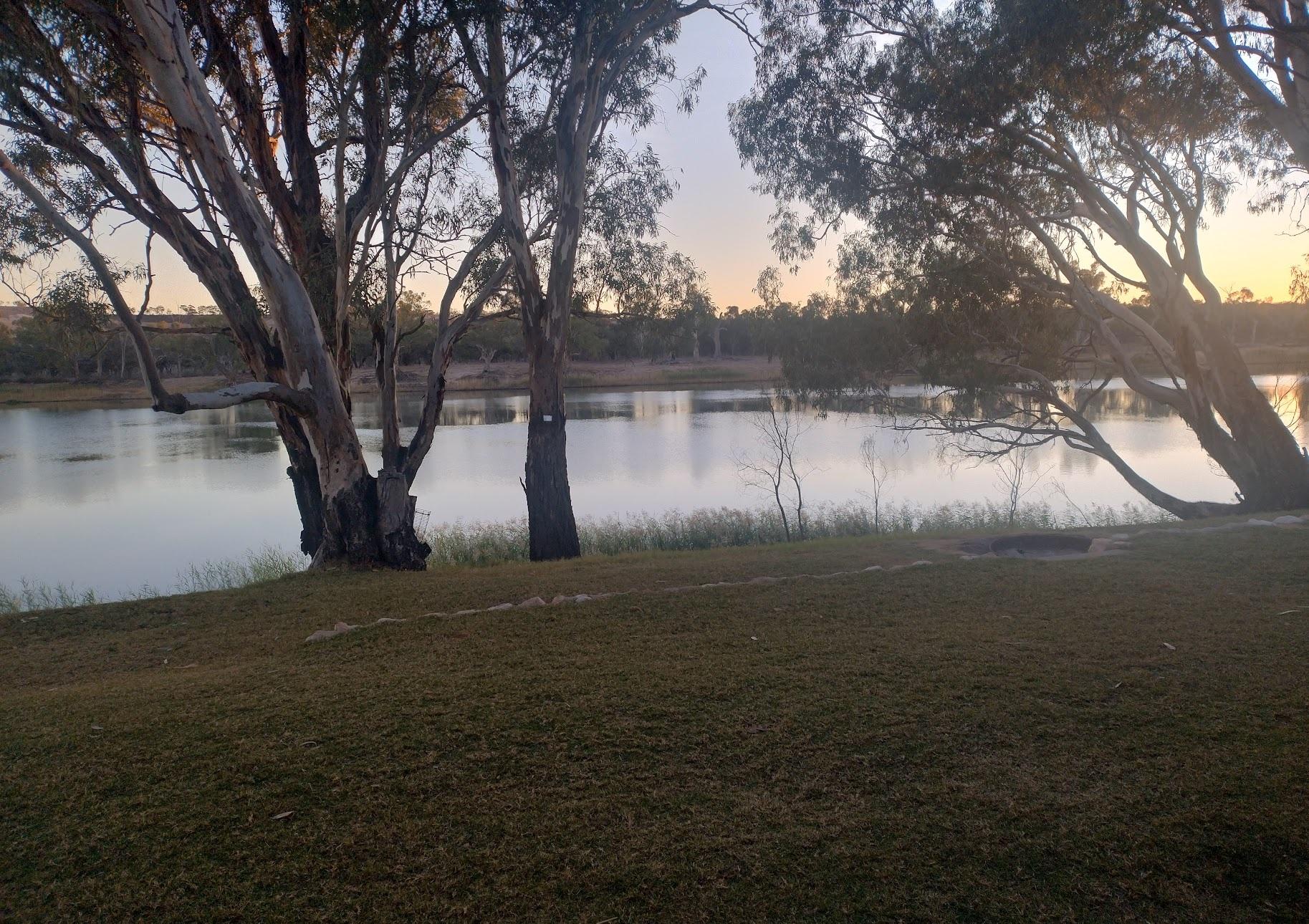 Morning view from the front porch.
