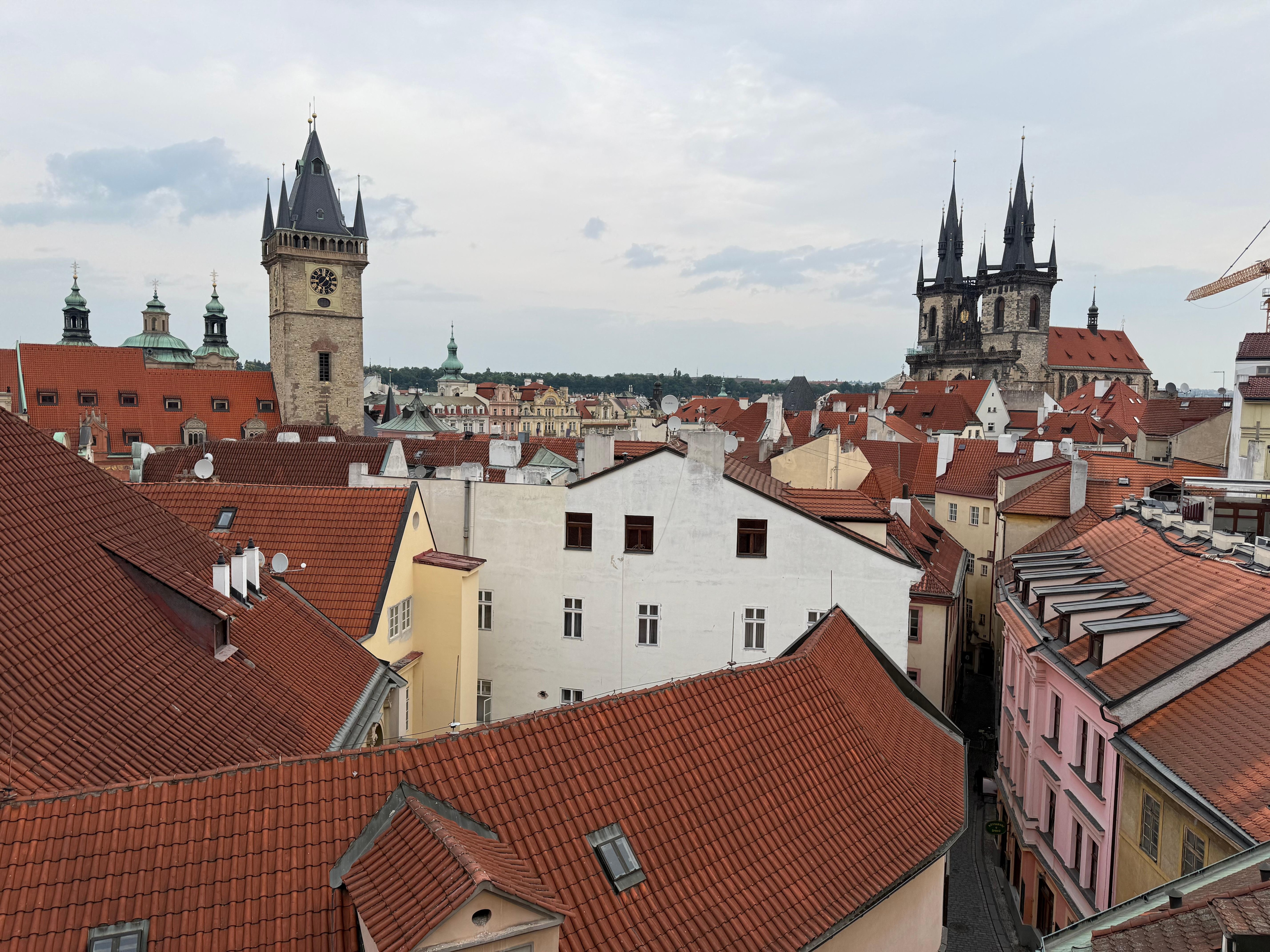 A view from one roof window.