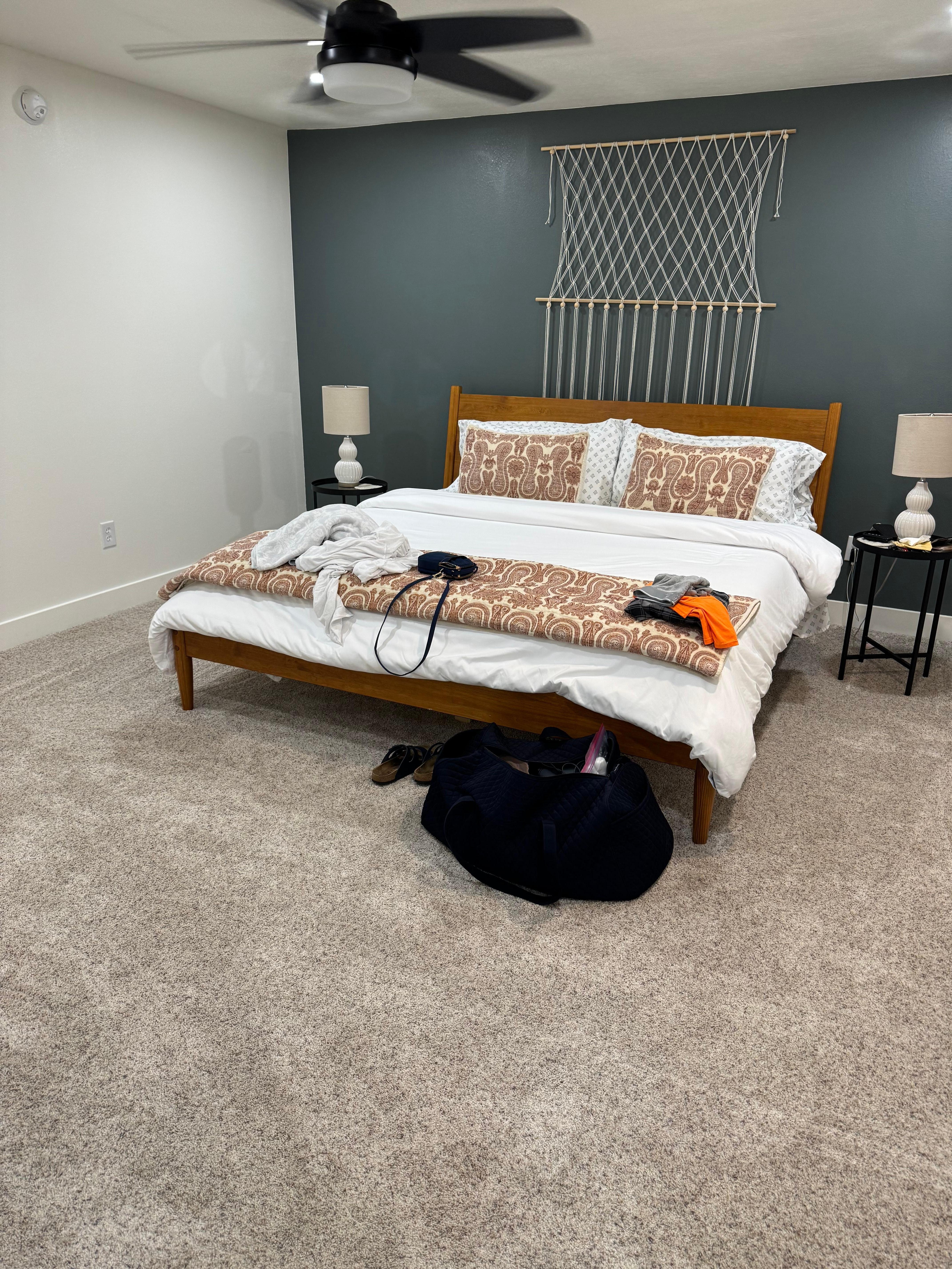 One of the upstairs bedrooms 