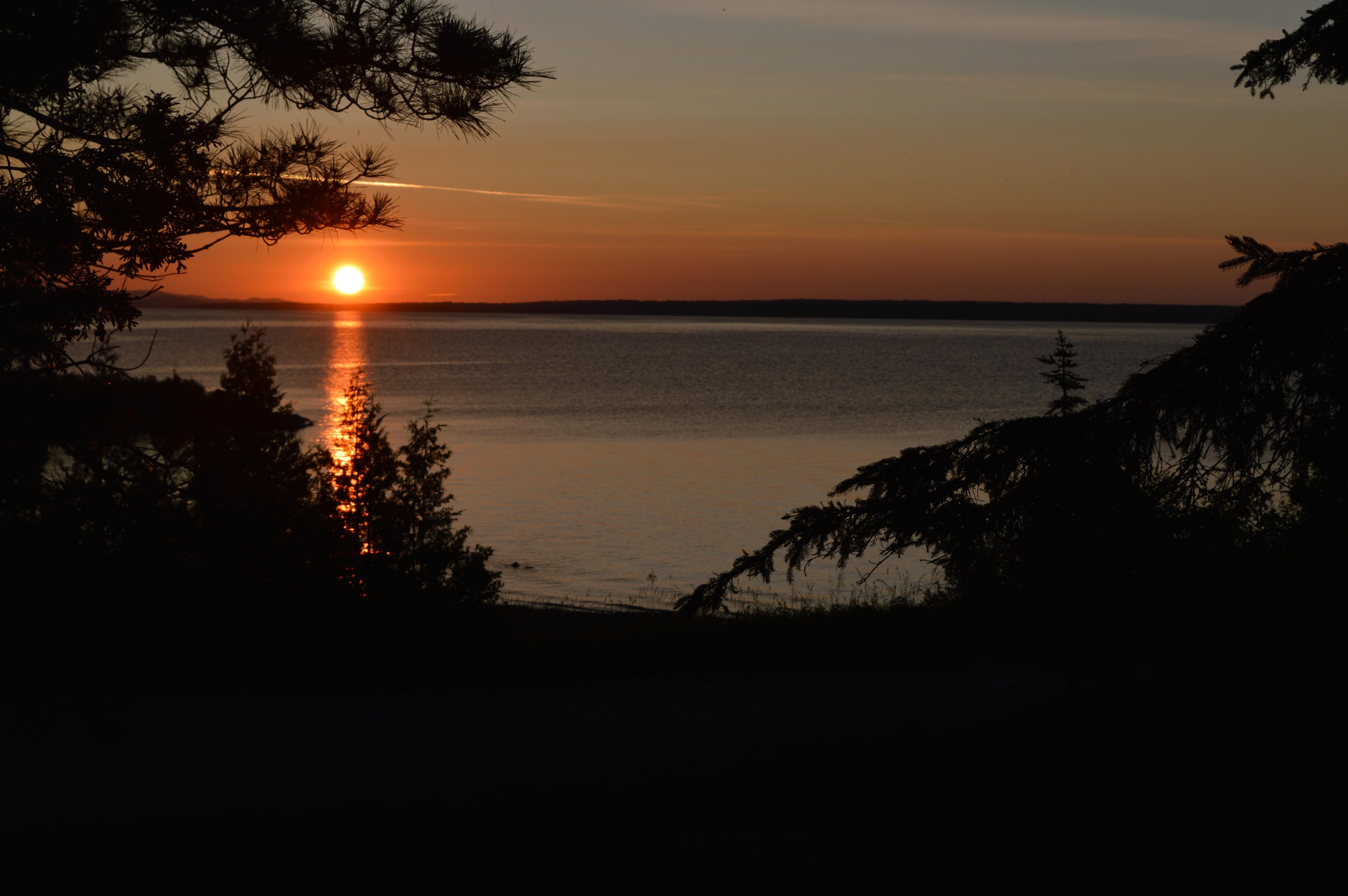 sunrise from the deck